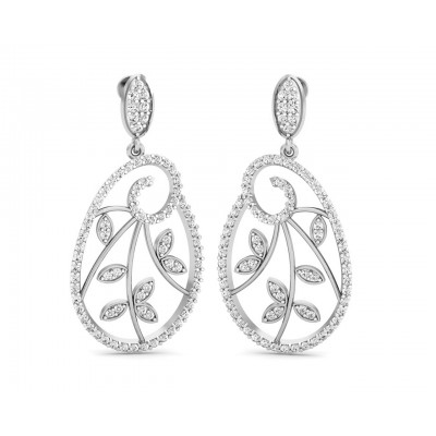 Bela Diamond Dangle Drop Earrings
